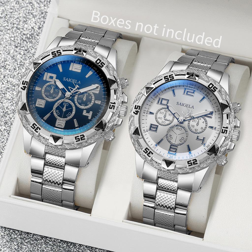 2/3/4PCS Fashion Men Business Watches Set Luxury Large Dial Watch for Men Clock Gift Reloj Hombre