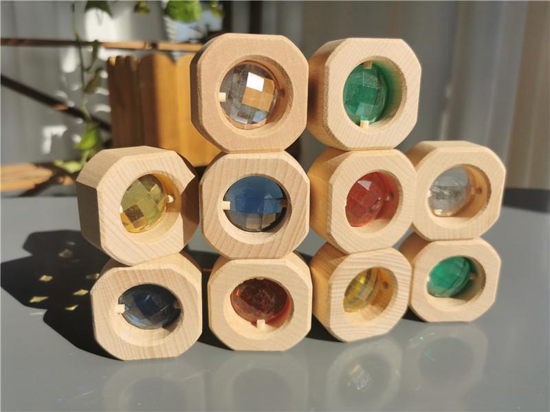 Regenbogen Acryl Bausteine - 10-teiliges Stapelspielzeug Für Kinder Ab 3 Jahren