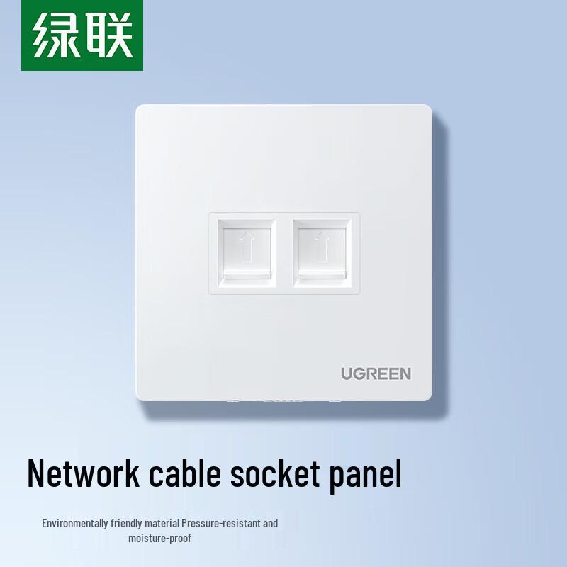 

Double-Port Network Wall Plate