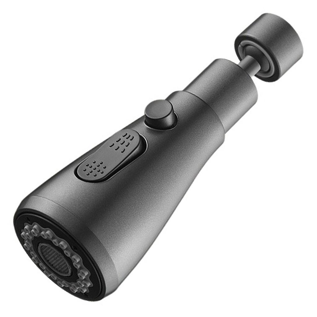 Univerzální 360° otočný prodlužovač kohoutku odolný proti stříkající vodě, 3 režimy, otočná sprchová hlavice pro kuchyňský dřez, kohoutek