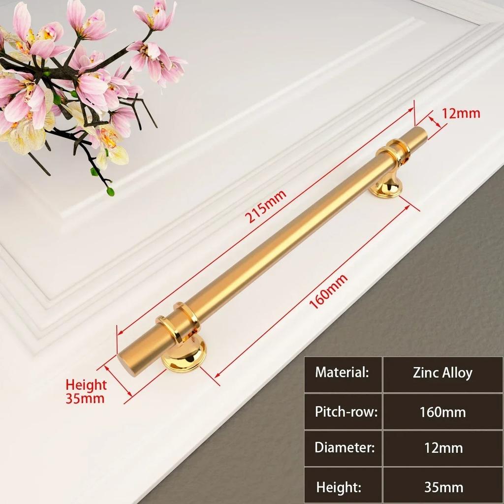 Handles Drawer Cabinet Furniture Kitchen Handles for Cabinet Knob Door Drawer Furniture Kitchen Knob Modern Simple  Silver Black