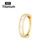 ASTM f136 Titanium Piercing Hinged Segment Septum Hoop Nose Rings Clicker Ear Cartilage Tragus Helix Conch Body Jewelry Earrings