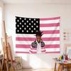 Lil Uzi Vert Rosa Amerikanische Flagge Wandteppich Lustiger Wandbehang für Männerhöhle Schlafsaal Outdoor-Party-Dekoration