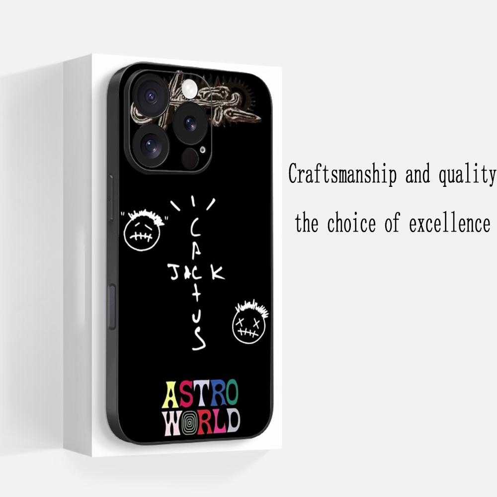 

Fashion T-travis S-scott cool logo Phone Case For iPhone 17 16 e 15 14 13 12 Plus Mini Pro Max Soft black Shockproof Cover iPhone 13 Pro Max