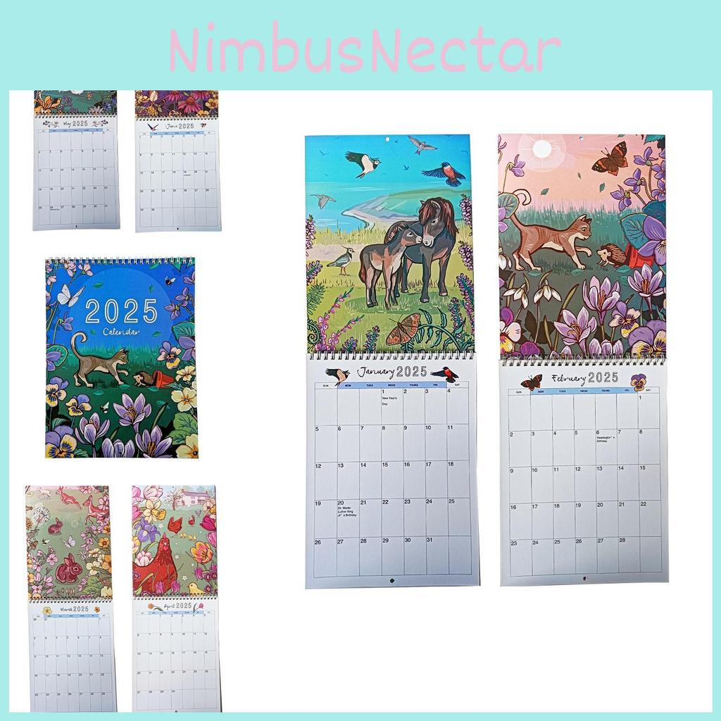 2025 Animal And Nature Calendar Unique Paper Calendar For Students And Professionals Alike
