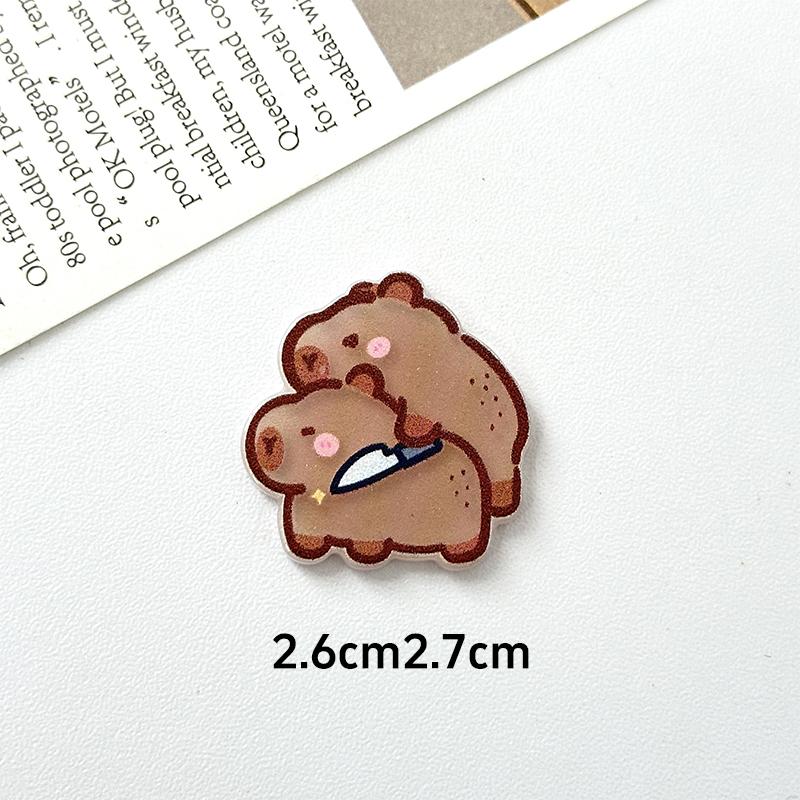 Kawaii Capybara Magnetic Refrigerator Sticker Cute Refrigerator Decoration Sticker Creativity Family Decoration Artware Gifts