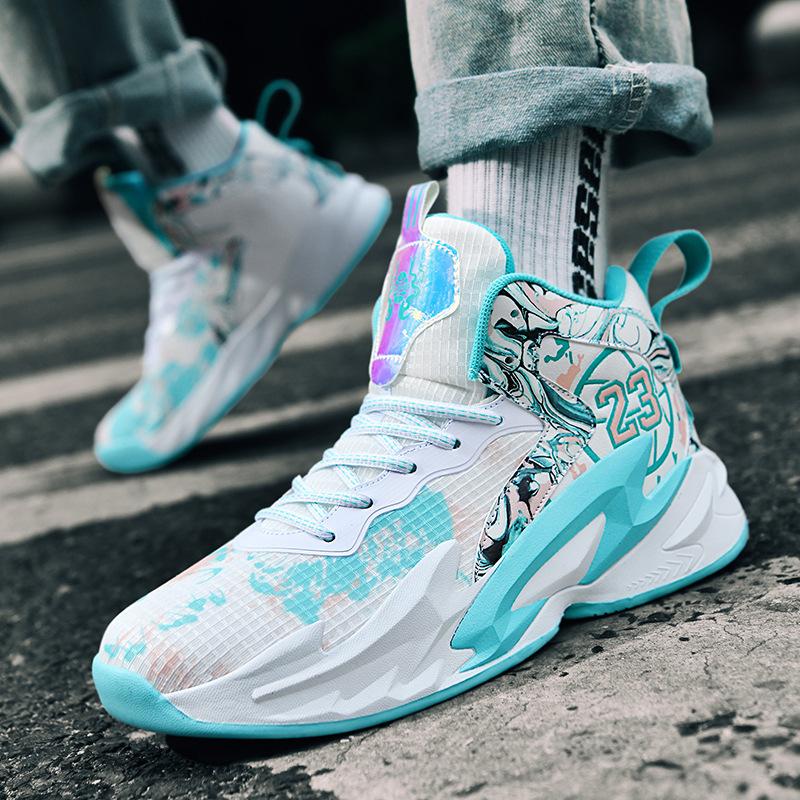 Boys shoes medium and older children's high-top basketball shoes boots