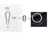 Mini Titanium Alloy Simple Keychain Connection Key Ring Quick-hang Buckle Simple Clasp Horseshoe Hanging Buckle Keyring EDC Tool