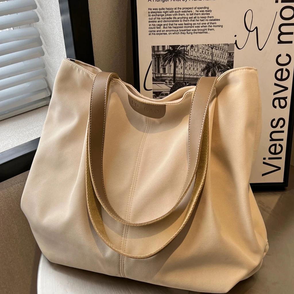 Large-capacity shoulder tote bag, office worker mother, female high school student, mommy bag, Oxford handbag