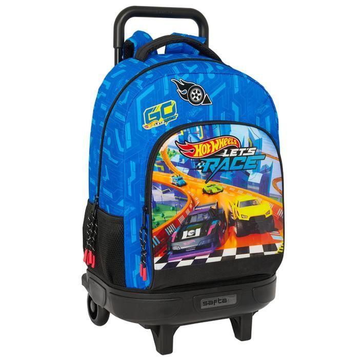 Sac à dos à roulettes - Hot Wheels - Let's Race - 45 CM - 22 Litres - Mixte