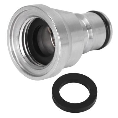 1/2in Flüssigkeits Kugelverschluss Edelstahl Keg Zapfkopf Adapter Bierfass Brauzubehör