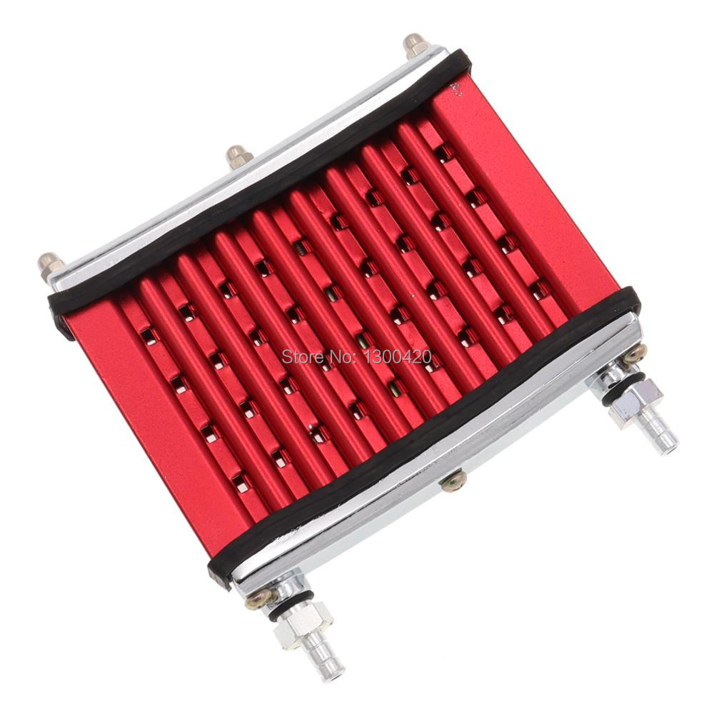 Motorcycle CNC Aluminum Engine Oil Cooler Cooling Radiator Kit for 50cc 110cc 125cc 140cc 150cc ATV PRO Trail Dirt Pit Bike