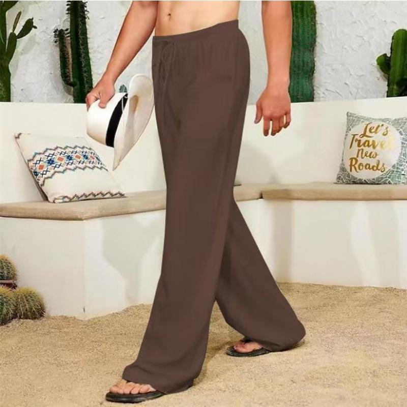 

Осенние широкие брюки на кулиске с карманами, прямые штанины, удобные и мягкие мужские повседневные брюки 5XL темно-коричневого