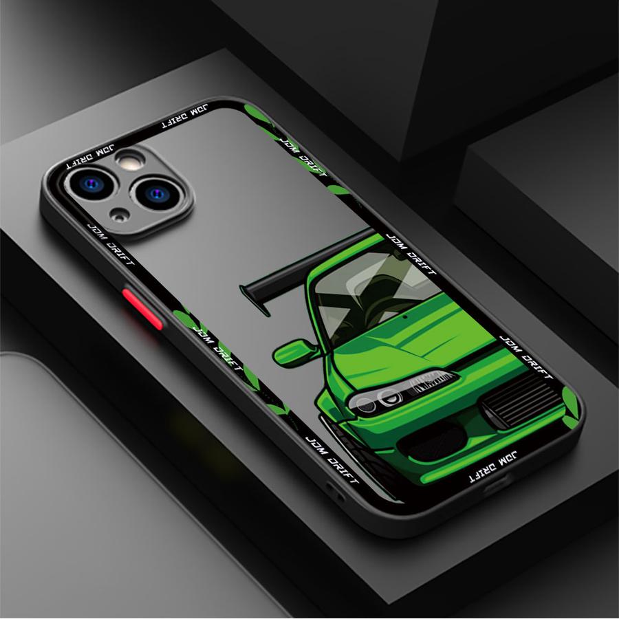 

Soft Cover Case for iPhone 7 8 XS Max 15 16 17 14Plus 12 13 11 Pro Max 13 Mini Japanese Drift Car iPhone 11