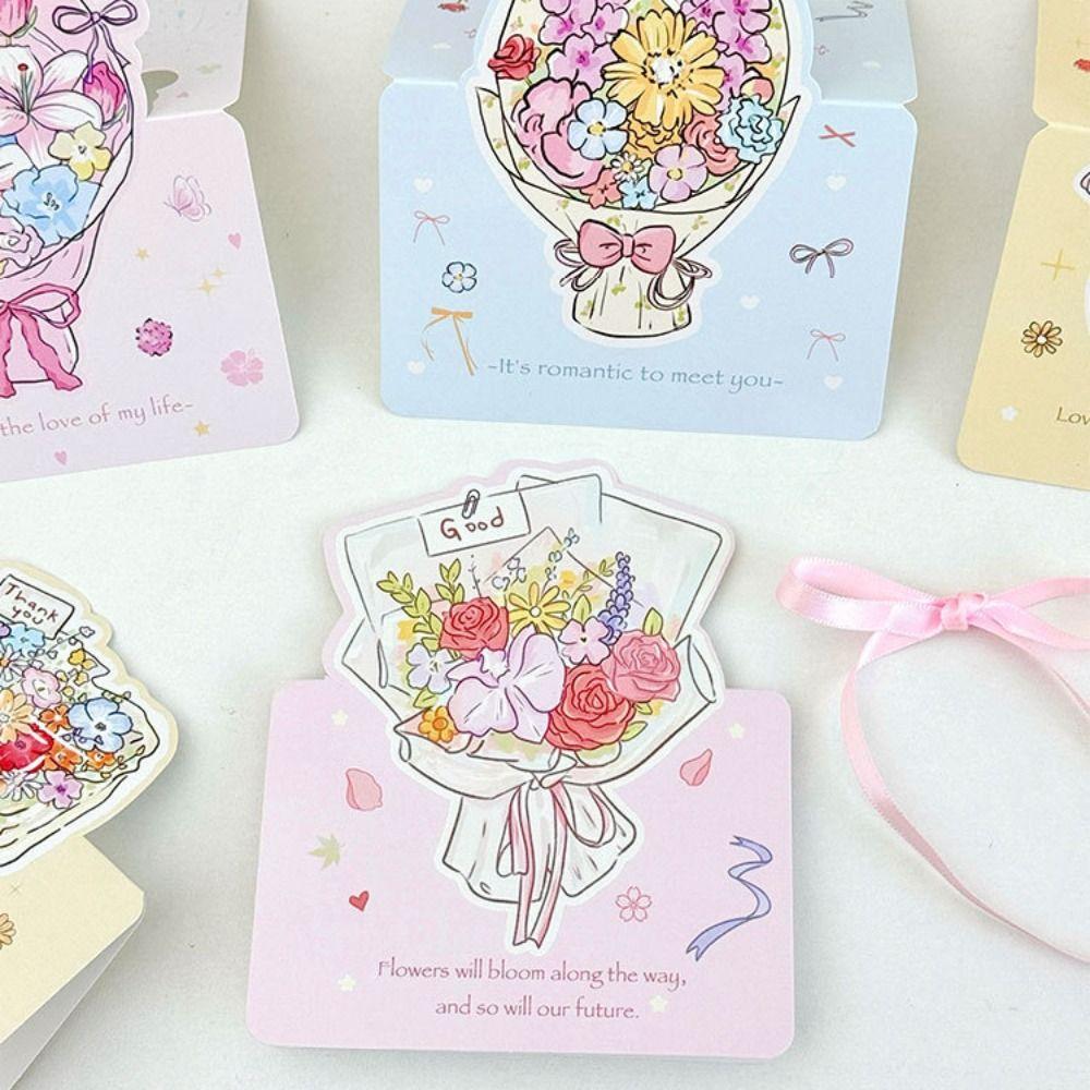 Romantic 3D Greeting Card Rose Pop Up Love Blessing Card with Envelope Valentine's Day Card Wife Girlfriend Gift