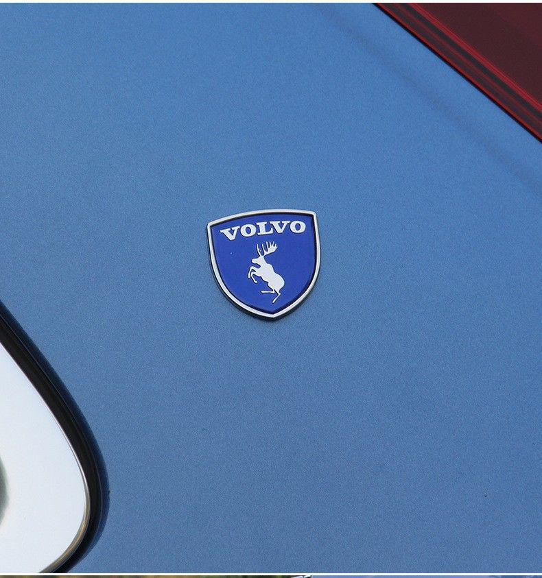 Metall-Autodekals für personalisierte Logos: Kompatibel mit Volvo S60, S90, XC60, XC90 Emblemen