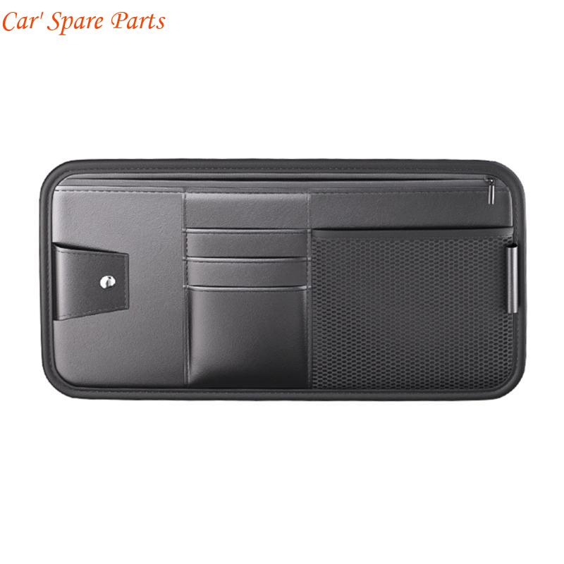 

Y4UA Compact Sunshade Storage Organize Large Capacity Purse for Small Items in Car чёрный