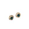 Green Color CZ Crystal Rhinestone Twist Stud Earring for Women Creative Simple Cute Geometry Jewelry Girl Friend Gift