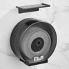 Wall-Mounted Waterproof Bathroom Tissue Holder - No-Punch Large Roll Design