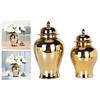 Ceramic Ginger Jar Canister Container Vase with Lid for Room Farmhouse Table 40x22cm