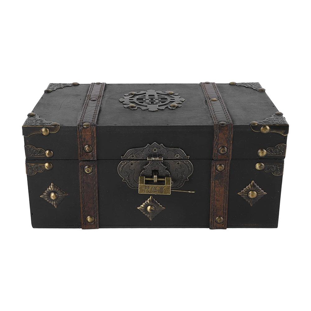 3pcs Retro Wooden Storage Box With