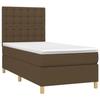 3142636 vidaXL Divan Bed with Mattress Dark Brown 100x200 Cm