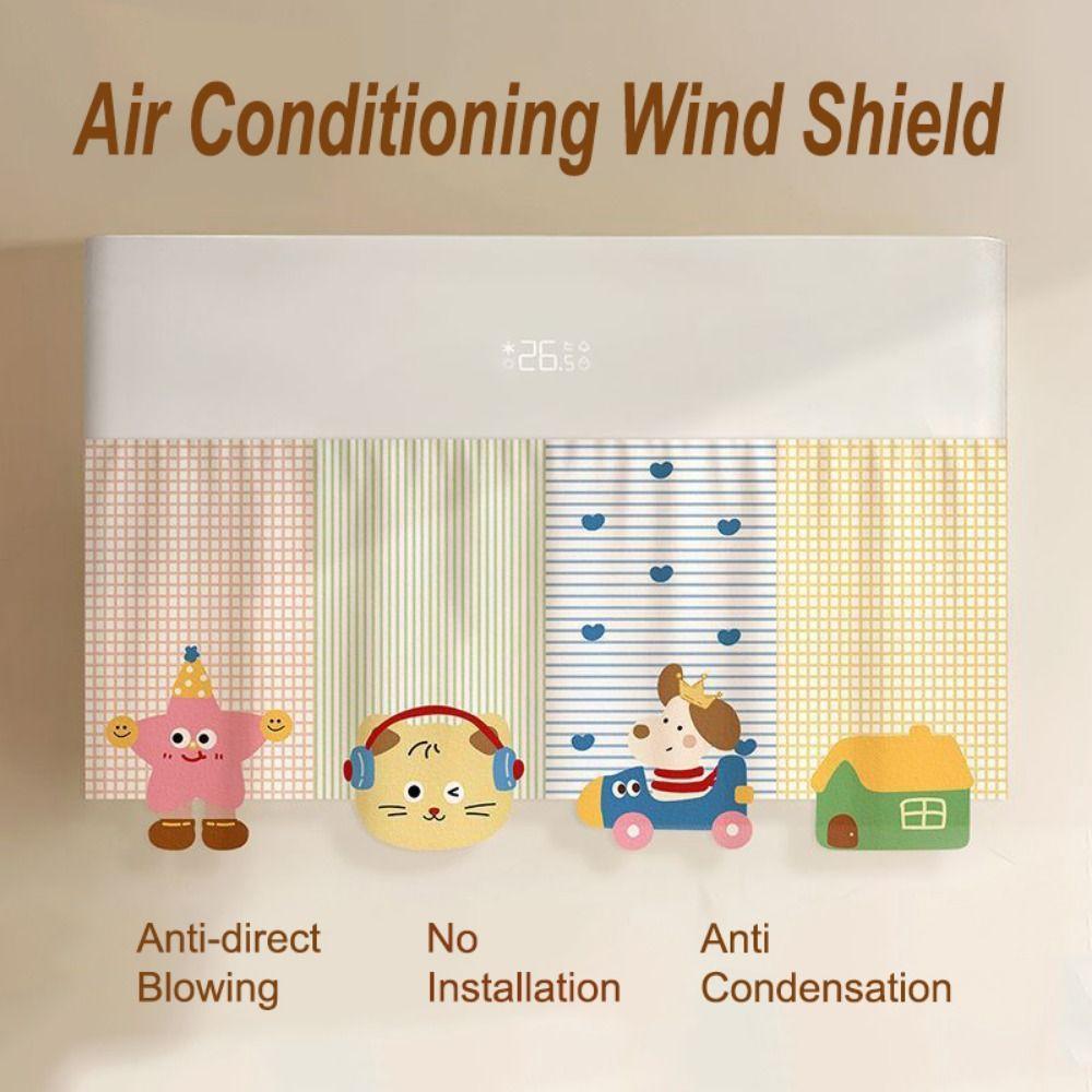 Cartoon Air Conditioning Wind Shield Anti-Direct Blowing Air Conditioning Baffle  Office Use