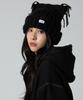 UNKNOWN PLANET Cat Knit Beanie Black