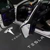 2PCS For Tesla Model 3 Y X S LED Car Door Welcome Light Logo Ghost Shadow Courtesy Projector Lamps