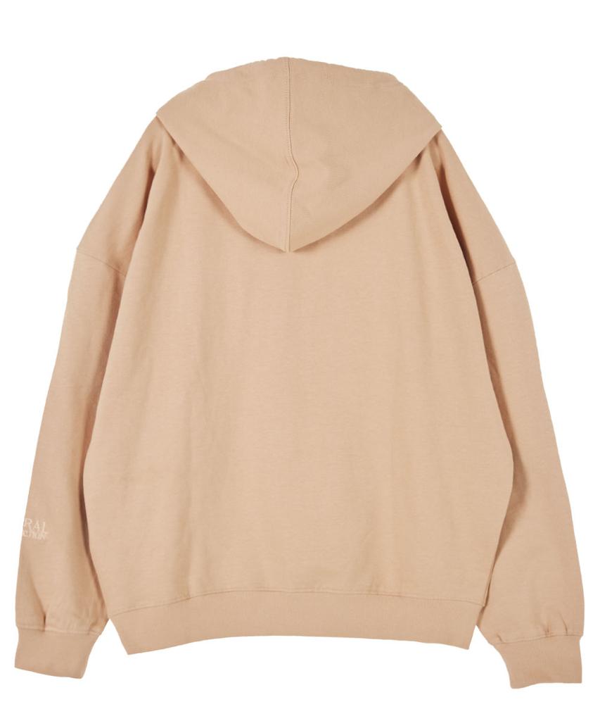 Basic Oversized Drop Shoulder Hoodie_Peach