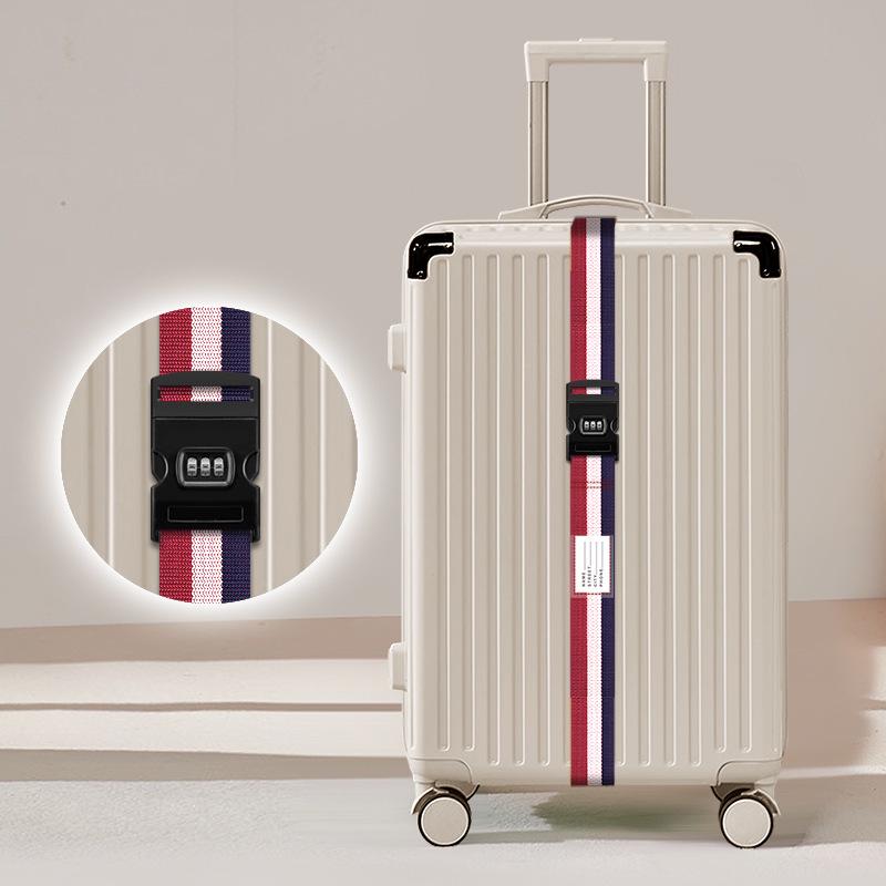 Luggage Strap: One-Word Cross Design, No Combination Lock