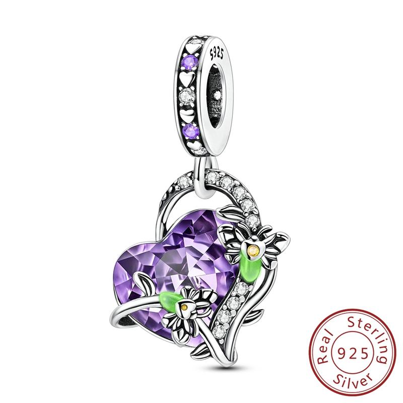 New Original Charms Beads Pendants Copper Cute Cat Paw Bow Apple Heart Charms Fit Bracelets Necklaces Women Jewelry