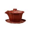 Zijingxuan Handcrafted Rongchang Pottery Lotus Gaiwan
