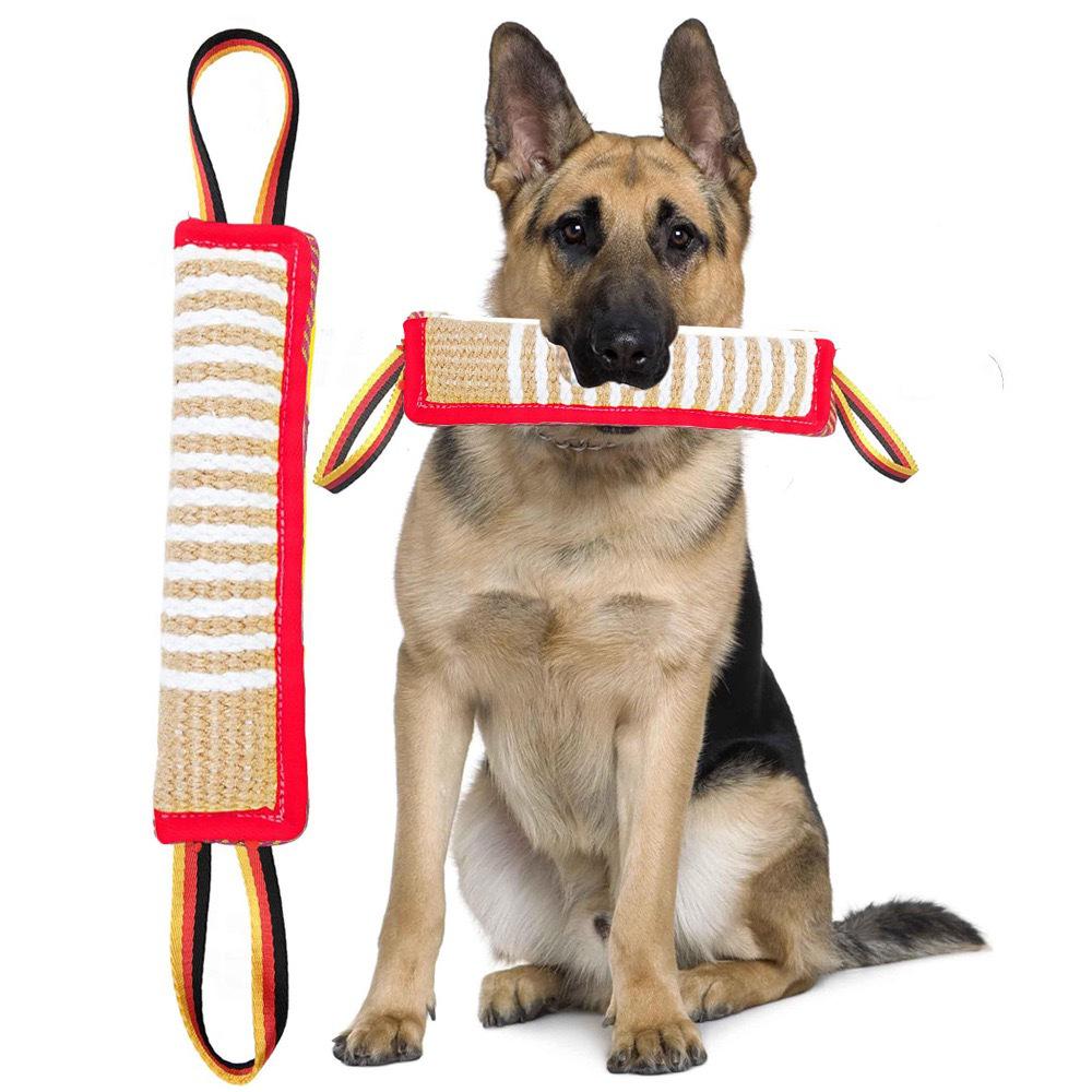 Burlap Dog Bite Stick - Training, Chewing, and Fetching Toy