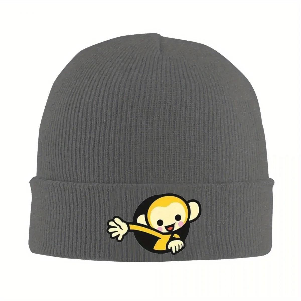 

Rhythm Heaven Beanie Hats Monkey Bonnet Hats FeUnisex Unisex Casual Kpop Knit Hat Winter Design Head Wrap Caps