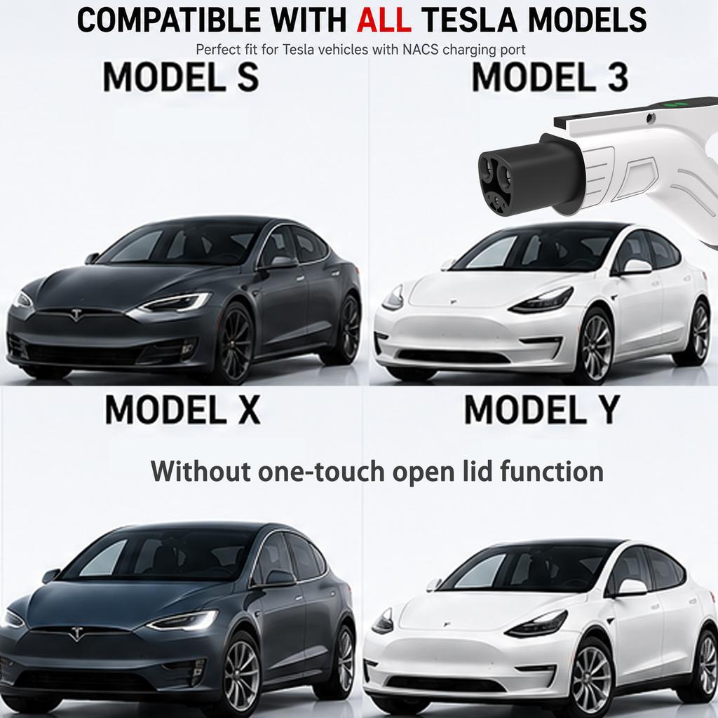 WUFEN 3.5KW 16A Portable Electric Vehicle EV Charger with 1M-5M Cable Tesla EVSE EU Plug NACS Charging for Electric Cars