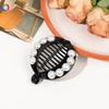 Fashion Pearl Rhinestone Banana Hair Clip Bling Decor Hair Barrettes for Girls Birthday Gift Daily Outing Hair Accessories