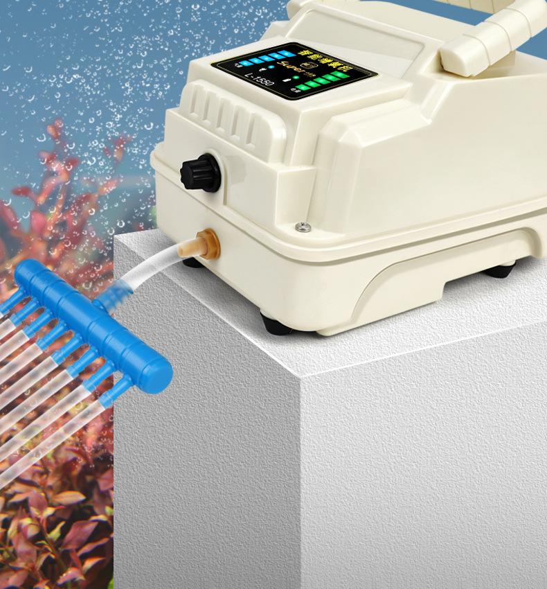 High-Power Adjustable Lithium Battery Oxygen Pump for Fish Tanks and Ponds