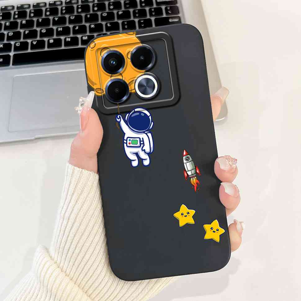 For Infinix Note 40 40X 5G Casing Lucky Girl Soft Silicone Case For Infinix Note 40 X  Note40 40X Pro 40Pro 5G Back Covers