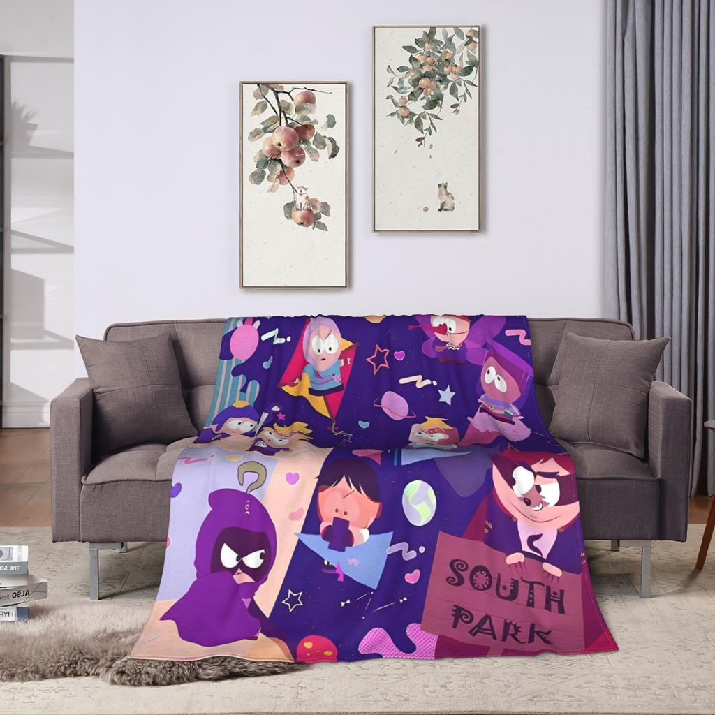 South Parks Flannel Blanket Autumn  Soft Warm Bedding Throws for Child Couch Chair Funny Bedspread Sofa Bed Cover