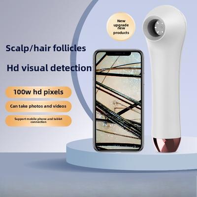Détecteur Visuel Multifonctionnel Haute Définition de la Peau du Cuir Chevelu et des Follicules Pileux Détecteur de Points Noirs et de Pores Testeur de Peau