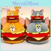 Tom Jerry And Giant Burger Plush Toy Creative Round Ball Kids Children Gift Doll