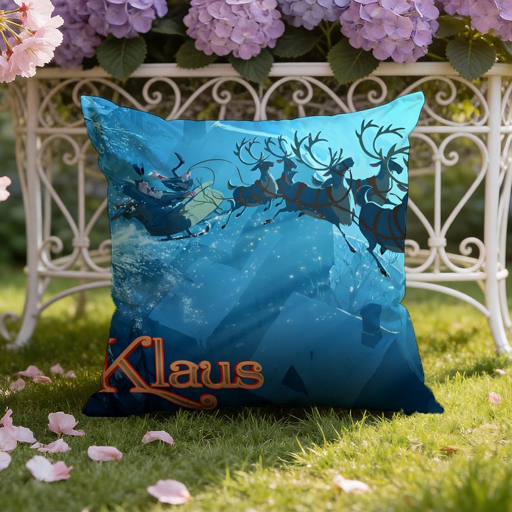 K-Klaus Film Cushion Cover Home & Car Dual-Scene Pillow Cover: Reversible for Premium Comfort