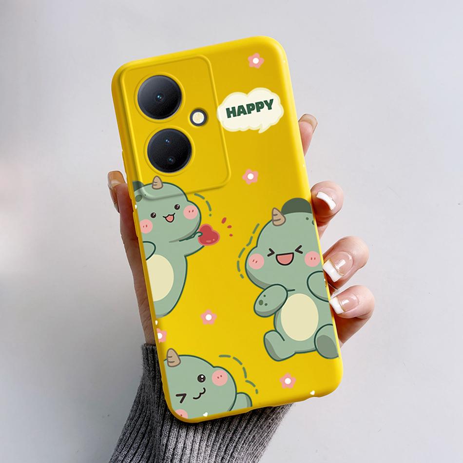 For Vivo V29 Lite 5G Case VIVOY78 Y 78 6.78'' Soft Cartoon Bear Frog Silicone Back Covers For Vivo Y78+ V29 Lite 5G Phone Cases