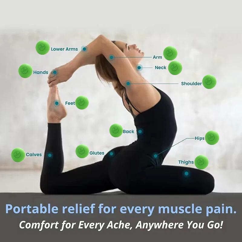 Rubber Fascia Massage Ball Lacrosse Balls Yoga Fitness Exerciser Deep Tissue Muscle Relaxation Foot Back Shoulder Healt Care