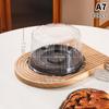 10Pcs Transparent Cake Box Set 4 6 8 10 Inch Reusable Round Birthday Wedding Bakery Container for Pastries and Sweets