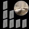 8pcs Toilet Shims Soft Plastic Stackable Transparent