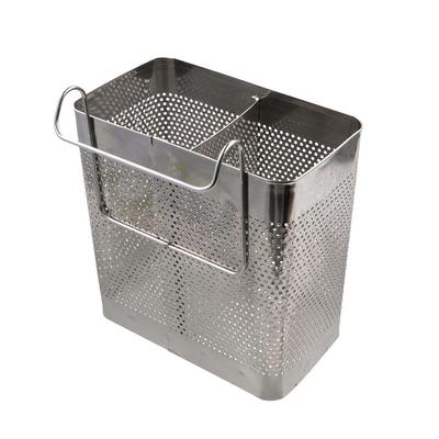 Space Saving Stainless Steel Chopsticks Rack Hanging Tableware Drainer Cutlery Drying Basket  Spoon