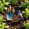 Outdoor Bird Garden Stake Acrylic Yard Piece for Balcony Use and Flower Rows, Flat Home Garden Yard Piece Display