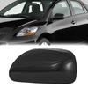 For Toyota For Yaris 2007-2011 Black Wing Door Mirror Cover Cap Rearview Mirrors Accessories Wing Mirror Cap